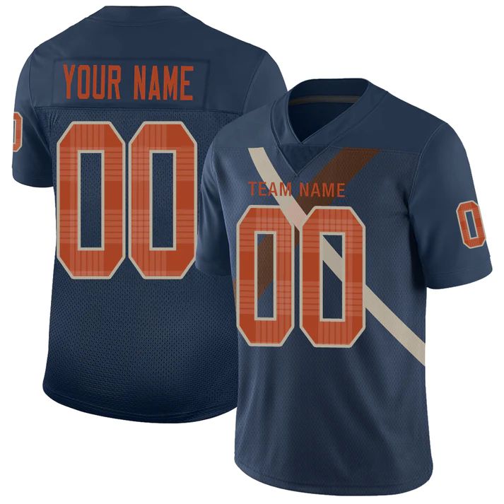 Custom C.Bengals Personalize Birthday Gifts Navy Jersey American Jerseys Stitched  Football Jerseys