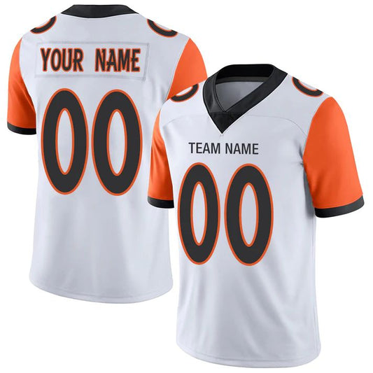 Custom C.Bengals  American  Personalize Birthday Gifts White Jersey Stitched Football Jerseys