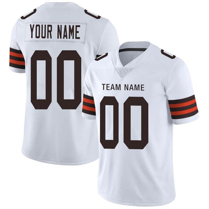 Custom C.Browns Personalize Birthday Gifts White Jersey American Jerseys Stitched  Football Jerseys