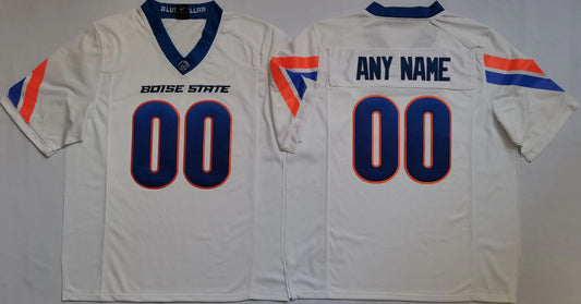 Custom Football Boise State D.Broncos White Jersey Mens Youth Women Short Sleeve American College Jerseys Football Jerseys