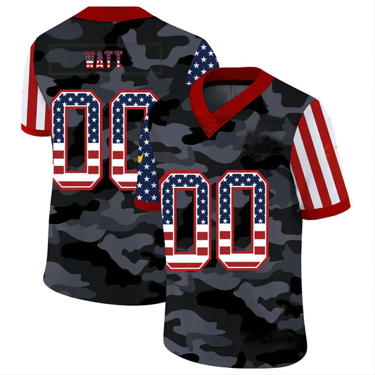 Custom Football Jerseys W.Redskins American Team 32 and Number and Name 2020 Camo Salute to Service Limited Jersey