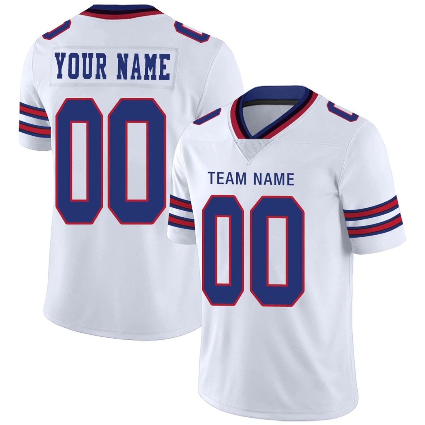 Football Jersey Custom B.Bills Team Player or Personalized Design Your Own Name for Men's Women's Youth Jerseys Royal