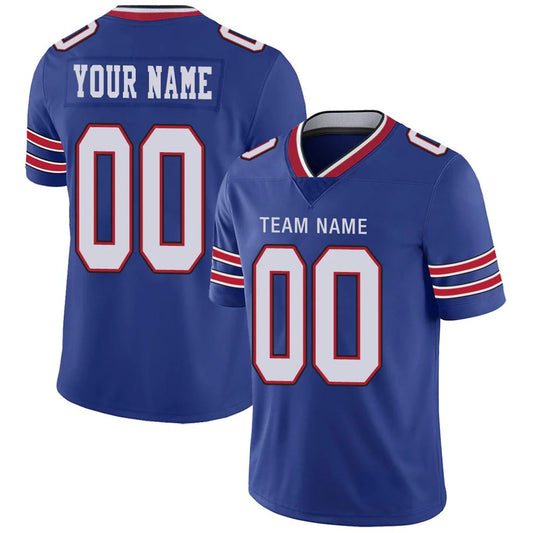 Football Jersey Custom B.Bills Team Player or Personalized Design Your Own Name for Men's Women's Youth Jerseys Royal