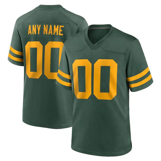 Custom GB.Packers Green Stitched Game Jersey Men Youth Women Football Jerseys