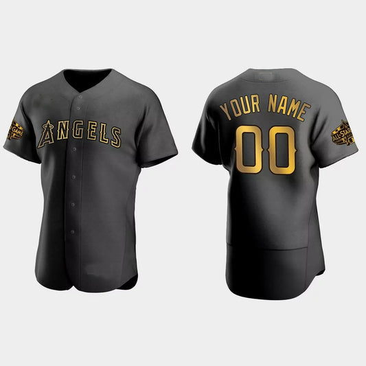 Custom Los Angeles Angels 2022 All-Star Game Authentic Jersey – Black Stitched Baseball Jerseys
