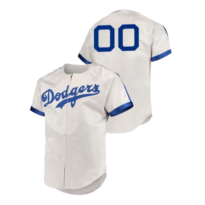 Custom Los Angeles Dodgers Gray Cooperstown Stitched throwback Jersey Baseball Jerseys