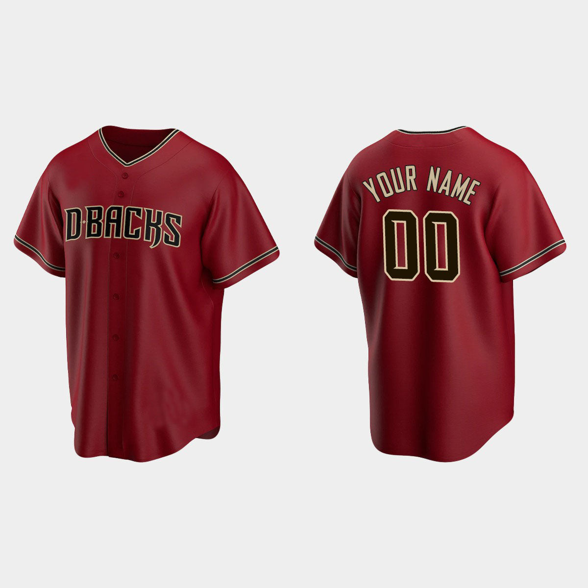 Custom Men Youth Women A.Diamondback Red Stitched Baseball Jersey