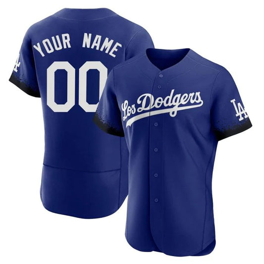 Custom Los Angeles Dodgers Roya City Connect Stitched Jersey Baseball Jerseys