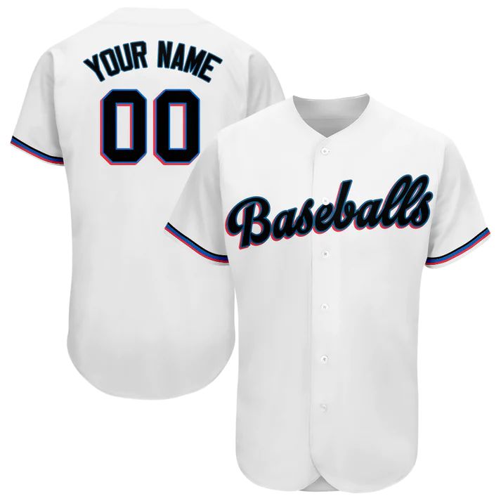 Custom Miami Marlins Stitched Personalized Button Down Baseball T Shirt Baseball Jerseys