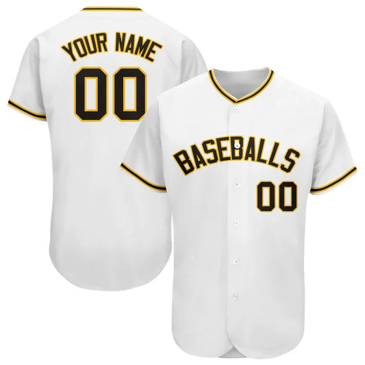 Custom Pittsburgh Pirates Stitched Personalized Button Down Baseball T Shirt Baseball Jerseys