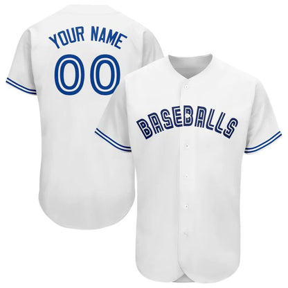 Custom Toronto Blue Jays Stitched Personalized Button Down Baseball T Shirt Baseball Jerseys