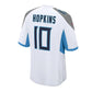 T.Titans #10 DeAndre Hopkins Game Jersey - White Stitched American Football Jerseys