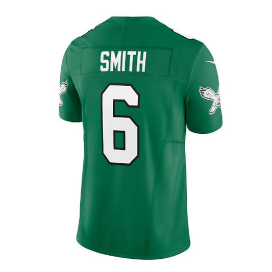 P.Eagles #6 DeVonta Smith Alternate Vapor F.U.S.E. Limited Jersey - Kelly Green Stitched American Football Jerseys