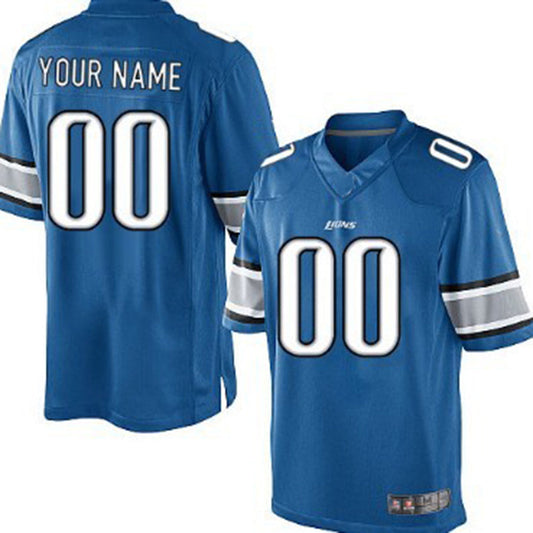 Custom D.Lions Light Blue Limited Jersey Stitched American Football Jerseys