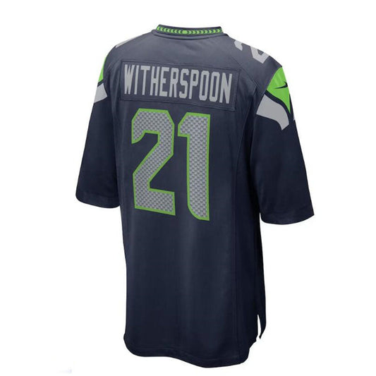 S.Seahawks #21 Devon Witherspoon 2023 Draft First Round Pick Game Jersey - College Navy Stitched American Football Jerseys