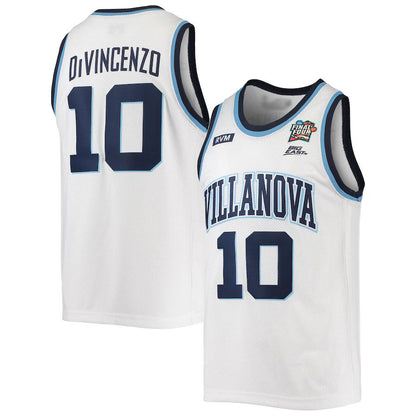 V.Wildcats #10 Donte DiVincenzo Original Retro Brand 2016 Basketball Tournament March Madness Final Four Alumni Commemorative Classic Basketball Jersey White Stitched American College Jerseys