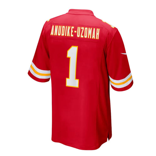 KC.Chiefs #1 Felix Anudike-Uzomah 2023 Draft First Round Pick Game Jersey - Red Stitched American Football Jerseys