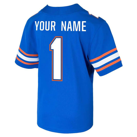 #1 F.Gators Jordan BrandCustom Game Jersey Royal Stitched American College Jerseys