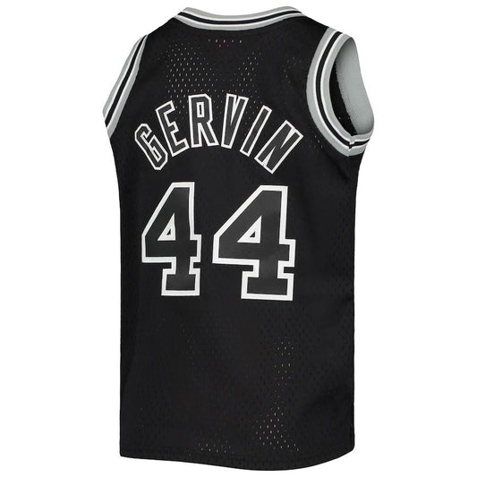 S.Antonio Spurs #44 George Gervin Mitchell & Ness  1978-79 Hardwood Classics Swingman Jersey Black Stitched American Basketball Jersey