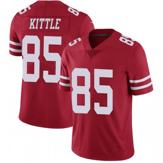 Football Jerseys  SF.49ers George Kittle  Jersey Red Stitched Name And Number 85