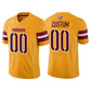 Custom W.Commanders Gold  Game Football Jersey