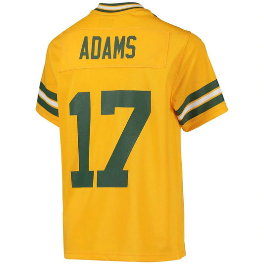 GB.Packers #17 Davante Adams  Gold Inverted Team Game Jersey Stitched American Football Jerseys