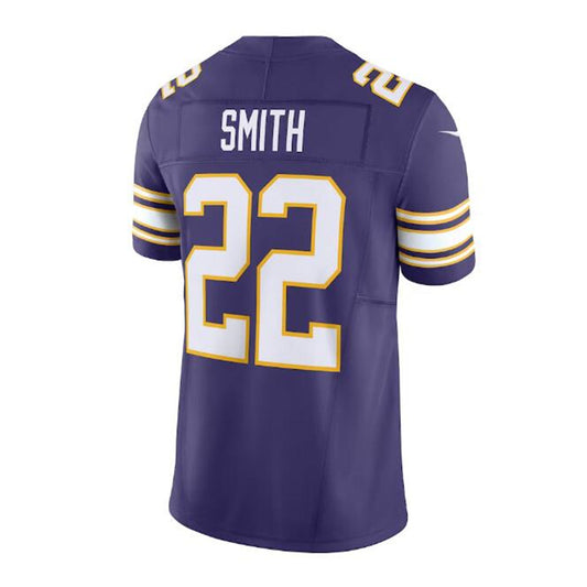 MN.Vikings #22 Harrison Smith Classic Vapor F.U.S.E. Limited Jersey - Purple Stitched American Football Jerseys