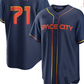 Houston Astros #71 Josh Hader 2022 Navy Blue City Connect Cool Base Stitched Jersey Baseball Jersey