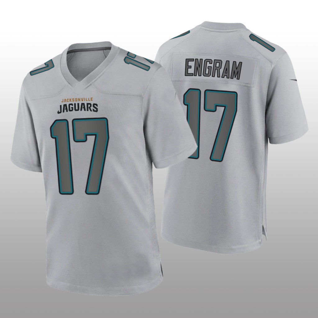J.Jaguars #17 Evan Engram Gray Atmosphere Game Jersey Stitched American Football Jerseys