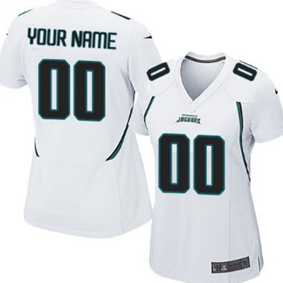 Custom J.Jaguars White Limited Jersey Stitched American Football Jerseys