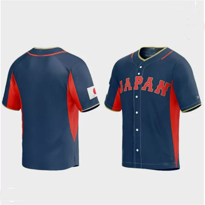 Japan Baseball 2023 World Classic Jersey – Navy Stitches Baseball Jerseys