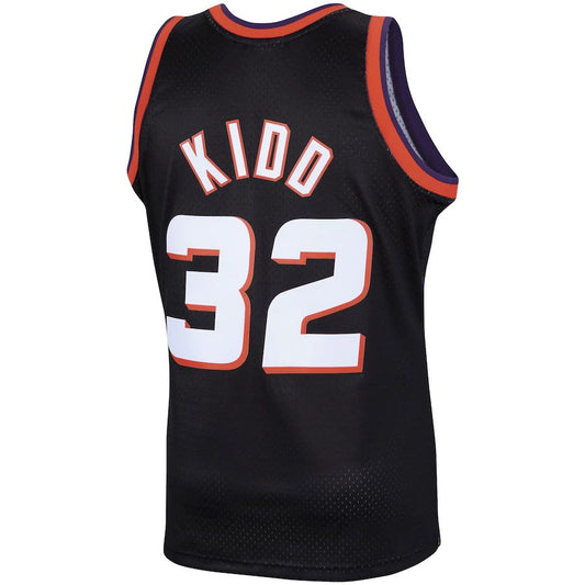 P.Suns #32 Jason Kidd Mitchell & Ness 1999-00 Hardwood Classics Swingman Jersey Black Stitched American Basketball Jersey