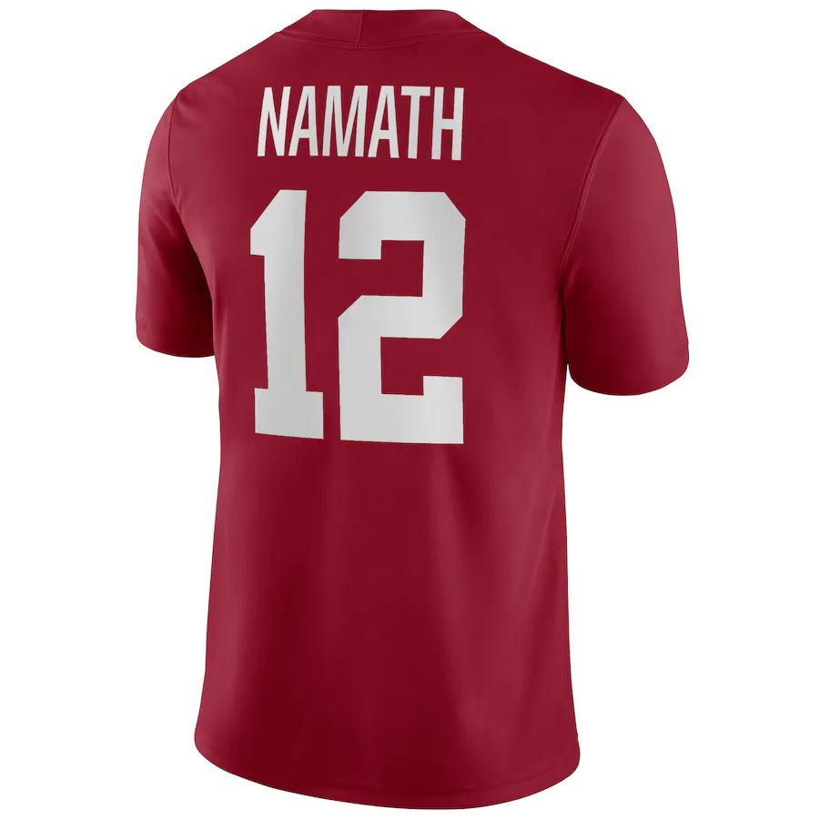 A.Crimson Tide #12 Joe Namath Alumni Player Jersey Stitched American College Jerseys
