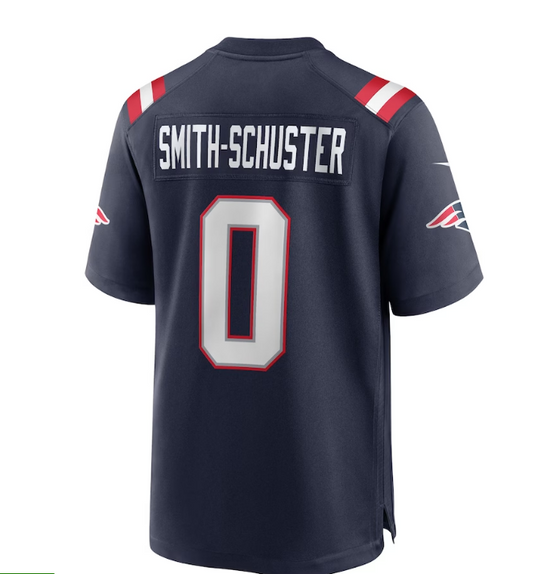 NE.Patriots #0 JuJu Smith-Schuster Game Player Jersey - Navy Stitched American Football Jerseys