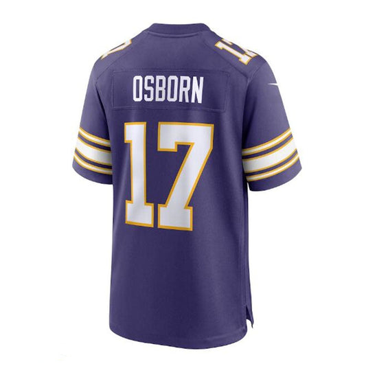 MN.Vikings #17 K.J. Osborn Classic Player Game Jersey - Purple Stitched American Football Jerseys