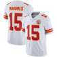 KC.Chiefs #15 Patrick Mahomes White Vapor Limited Jersey Stitched American Football Jerseys