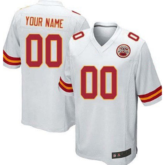 Custom KC.Chiefs White Game Jersey American Stitched Jersey Football Jerseys