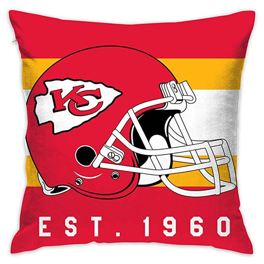 Kansas City Chiefs Personalized Football Decorative Throw Pillows - CustomName Store