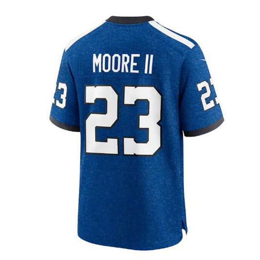 IN.Colts #23 Kenny Moore II Indiana Nights Alternate Game Jersey - Royal Stitched American Football Jerseys
