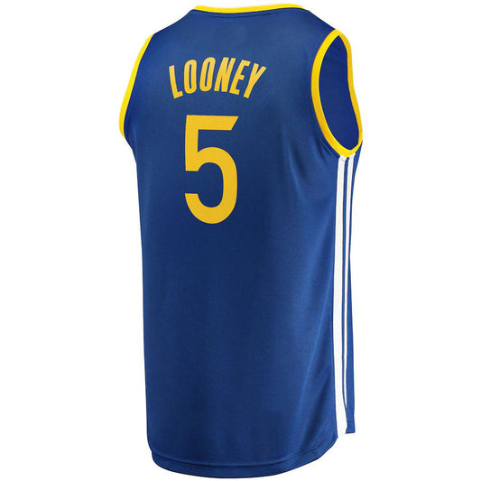 G.State Warriors #5 Kevon Looney Fanatics Branded 2022-23 Fast Break Replica Player Jersey Icon Blue Stitched American Basketball Jersey