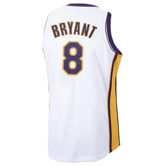 LA.Lakers #8 Kobe Bryant Mitchell & Ness 2003-04 Hardwood Classics Authentic Jersey White Stitched American Basketball Jersey