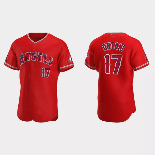 Los Angeles Angels #17 Shohei Ohtani 2020 Alternate Authentic Jersey – Red Men Youth Women Baseball Jerseys