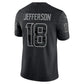 MN.Vikings #18 Justin Jefferson Black RFLCTV Limited Jersey Stitched American Football Jerseys