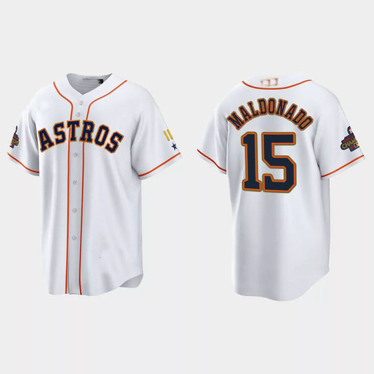 #15 Martin Maldonado Houston Astros 2023 Gold Program Jersey – White Stitches Baseball Jerseys