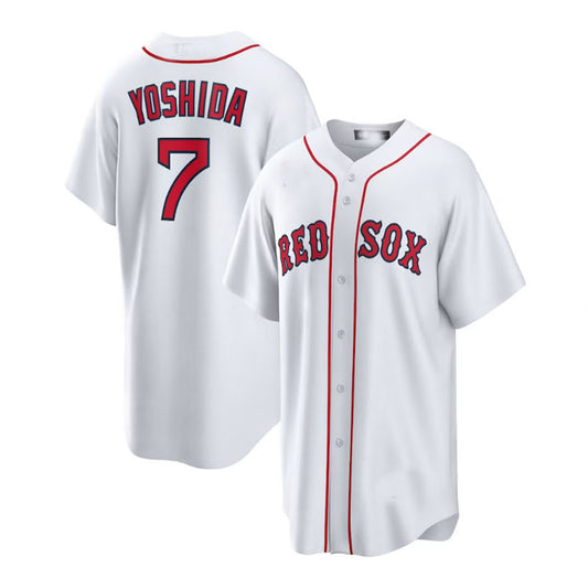 Boston Red Sox Road #7 Masataka Yoshida Home Official Replica Player Jersey - White Baseball Jerseys