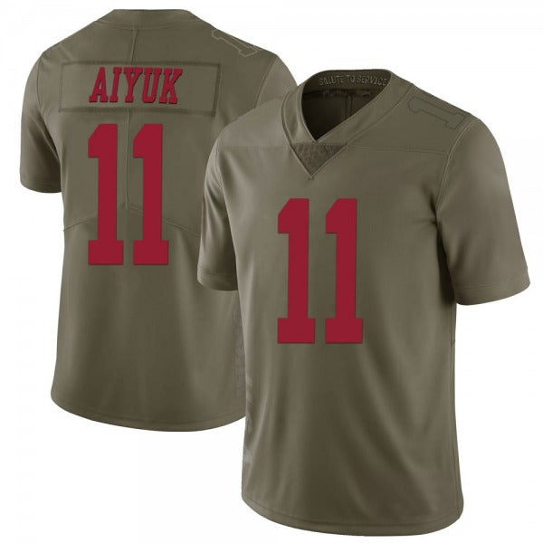 Men's #11 Brandon Aiyuk SF.49ers Limited Stitched Jerseys