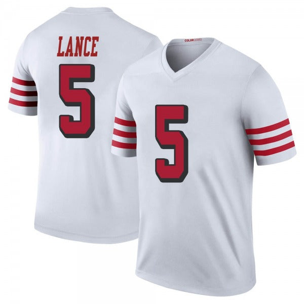 Men's #5 Trey Lance SF.49ers Limited Stitched Jerseys