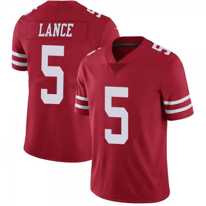 Men's #5 Trey Lance SF.49ers Limited Stitched Jerseys