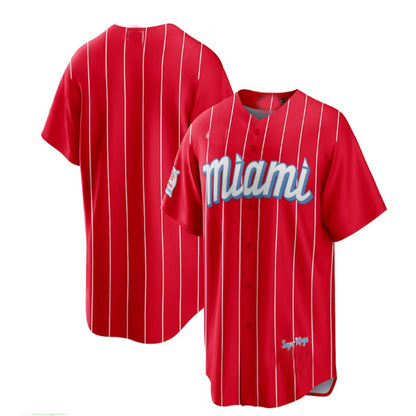 Miami Marlins Red City Connect Replica Team Jersey Baseball Jerseys