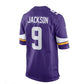 MN.Vikings #9 Trishton Jackson Purple Game Jersey Stitched American Football Jerseys